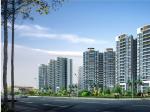 东莞市区廉租房住宅小区项目（沿街透视图）